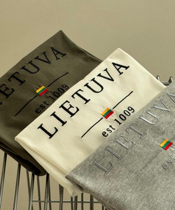 Lietuva est 1009 unisex marškinėliai