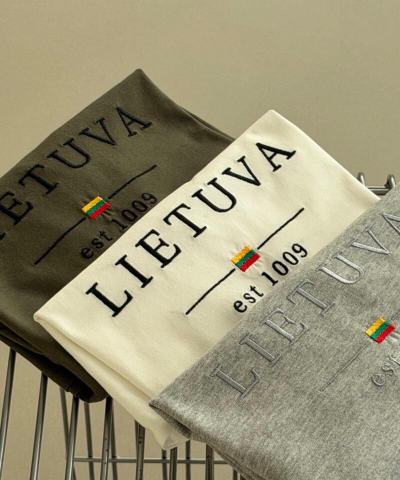 Lietuva est 1009 unisex marškinėliai