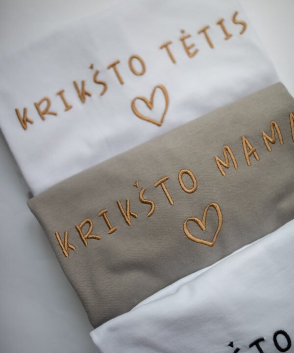 SALE Krikšto Mama/Krikšto tėtis Marškinėliai