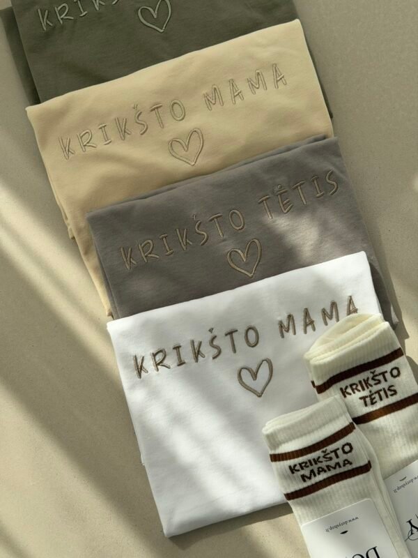 Turime vietoje Krikšto Mama Marškinėliai