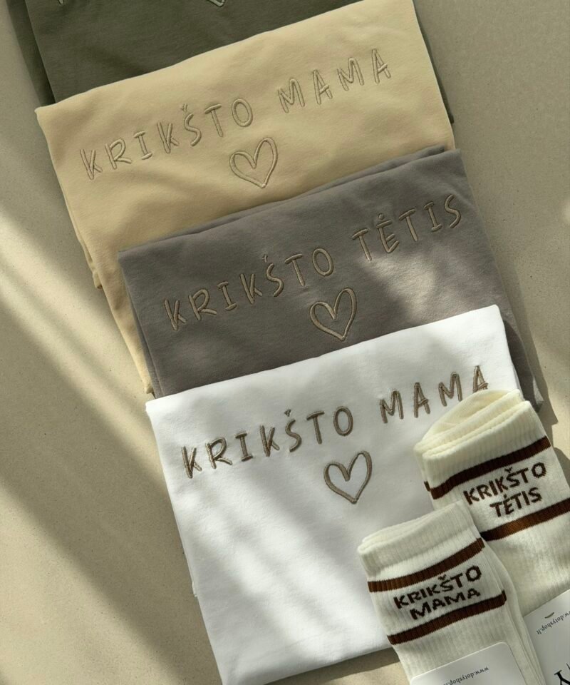 Krikšto Mama/Krikšto tėtis Marškinėliai