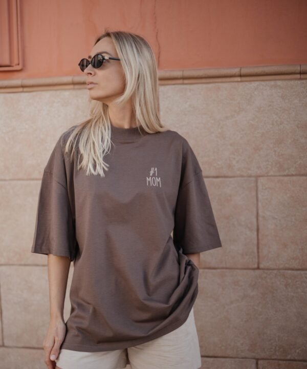 Oversized marškinėliai 1Mom