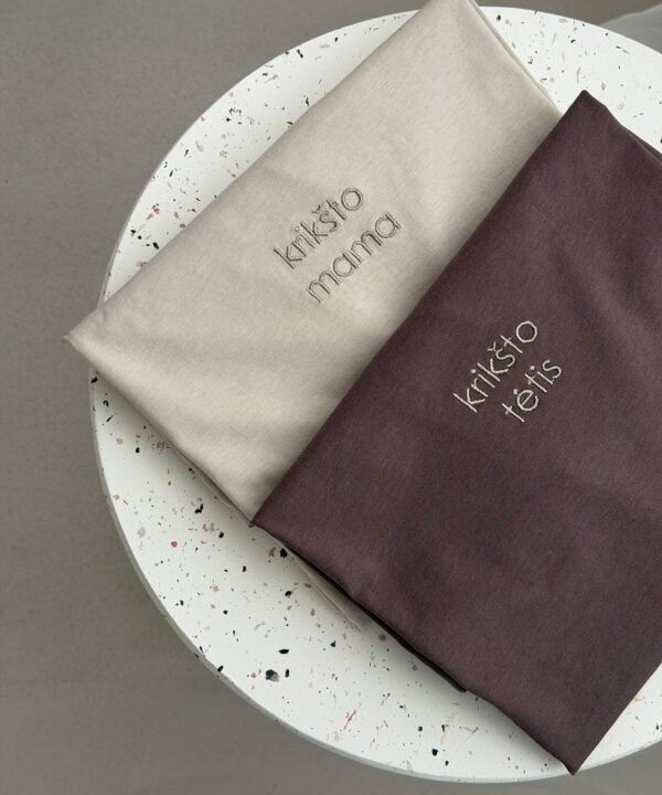 Premium Krikšto mama/Krikšto tėtis marškinėliai