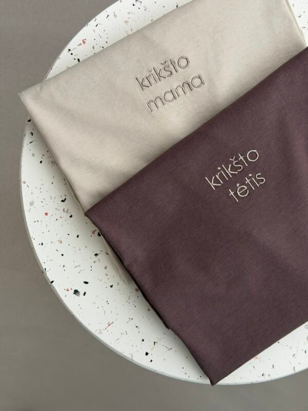 Krikšto mama/Krikšto tėtis PREMIUM marškinėliai